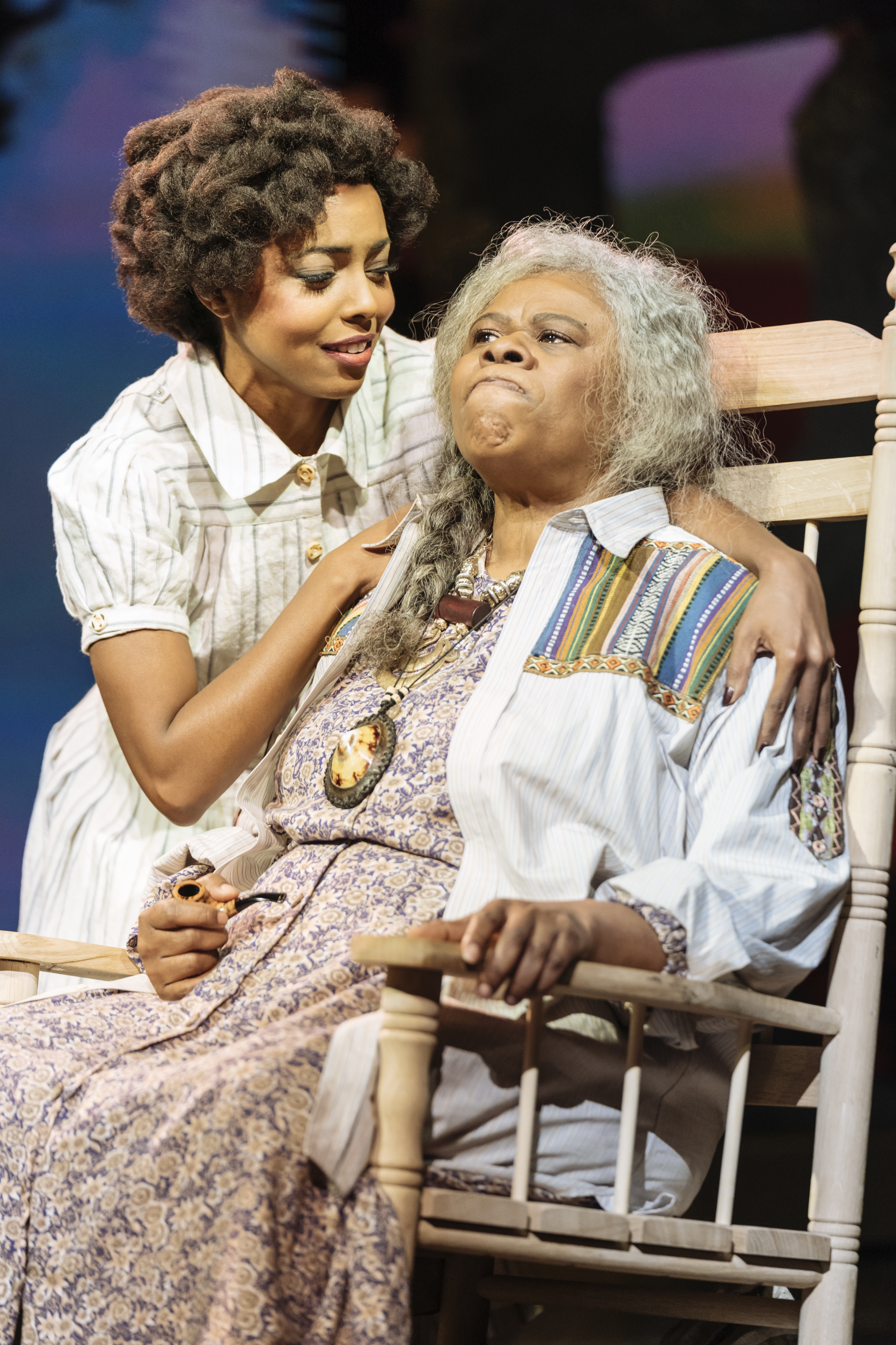 2. l-r Adrienne Warren (Tina Turner) and Lorna Gayle (Gran Georgeanna). Photo by Manuel Harlan