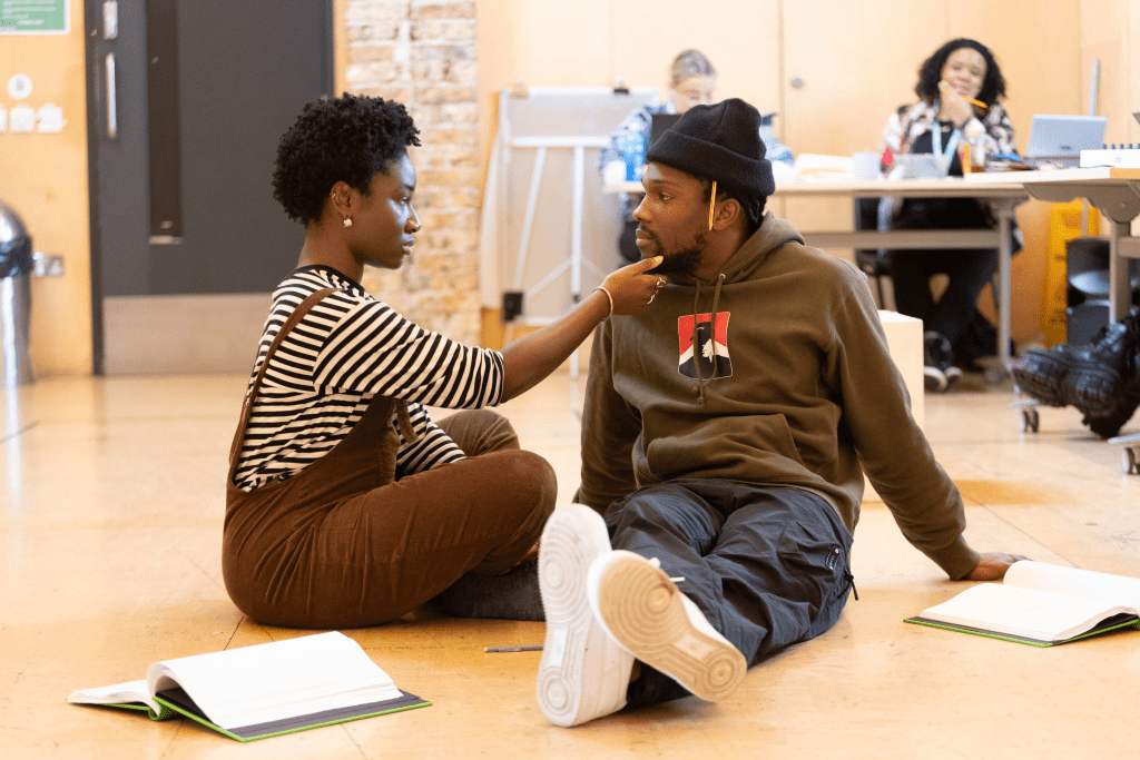 Tosin Cole and Heather Agyepong on stage