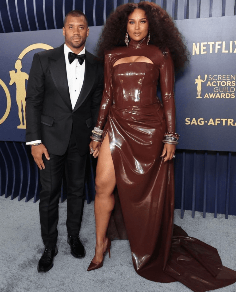 Ciara posed with her husband Russell Wilson