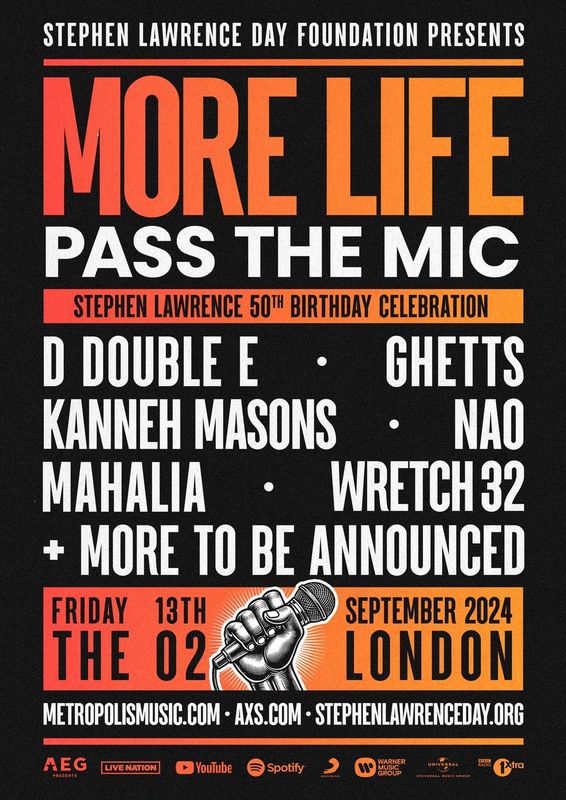 Stephen Lawrence Day Foundation announce